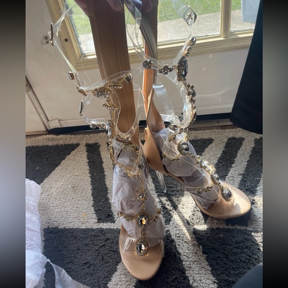 Charlotte Jeweled Gladiator Heels - Picture 2 of 3
